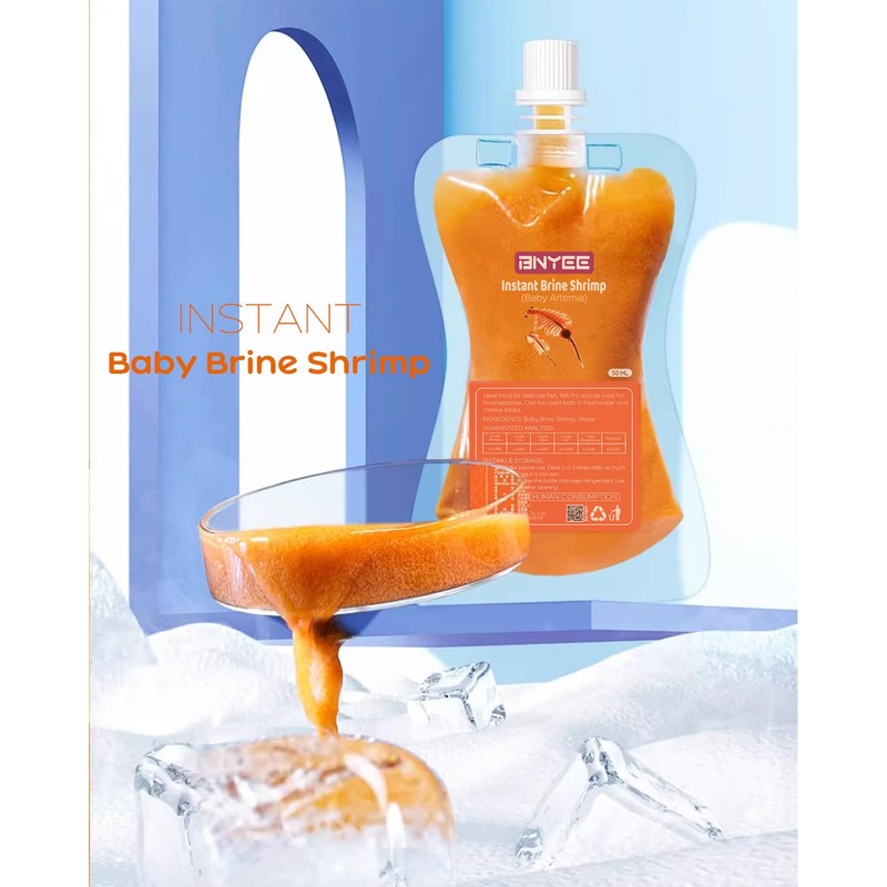 Instant Baby Brine Shrimp - Non-Living Fry/Larvae Fish Food, Also