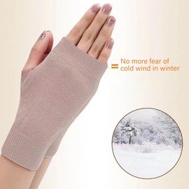 Dinghaole Winter Warm Fingerless Mittens for women,Crochet Gloves Gift for Women Ladies and Girls,womens fingerless gloves,Wrist Arm Warmers Knit Mittens,warm gloves for christmas