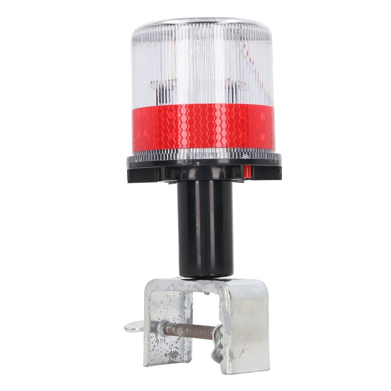 Solar Powered LED Strobe Robust Reflective Waterproof Beacon Warning Light