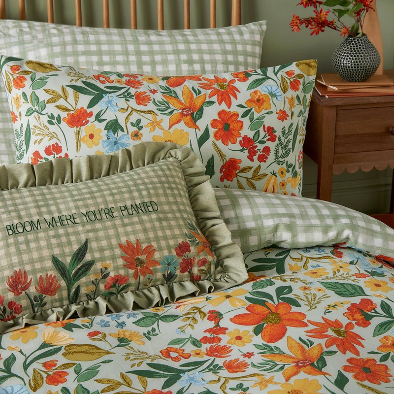 Furn. Meadow Haze Duvet Cover Set – Wildflower Countryside Reversible