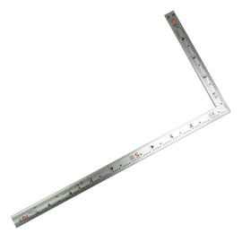 シンワ測定(Shinwa Sokutei) 曲尺 同厚 併用 30cm裏面1尺 名作赤数字入 シルバー 10642