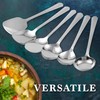 CRAFTONE Stainless Steel Kitchen Utensil Set (6-Piece) – Serving Spoon,