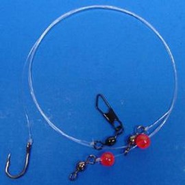 Pacific Catch 2Hk Rocked Rig with Red Yl Fthrs Fishing Equipment