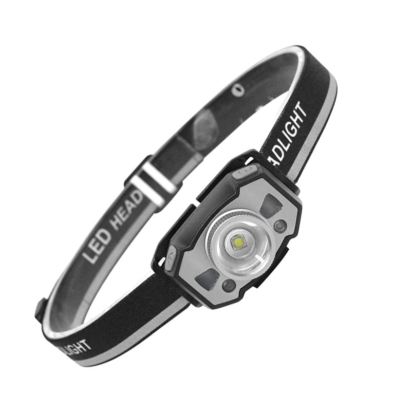 Outdoor Headlamp Zoom Infrared Sensing USB Charging LED Head Light