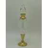 unbranded Crystal Perfume Decanter Bottle 24K Gold Plated With Stopper