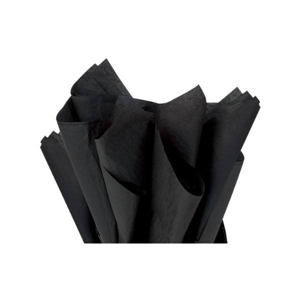 Black Tissue Paper 15 Inch X 20 Inch - 100 Sheet Pack