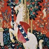 Aubelin Tapestry Large SMELL The Lady & Unicorn Medieval Tapestry