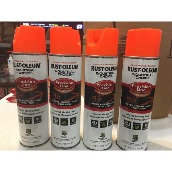 Rustoleum Rust-Oleum (4 Pack) Precision Line Inverted Marking Paint Fluorescent