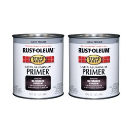 Rust-Oleum 8781502-2PK Stops Rust Flat Aluminum Primer, 32 FlOunce (Pack of 2)