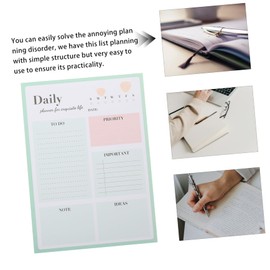 STOBOK -do List Notepad Planner Tear-Off Daily Planning Notebook Lightweight Portable Schedule Pad for Work and Study Creative Practical Task Organizer