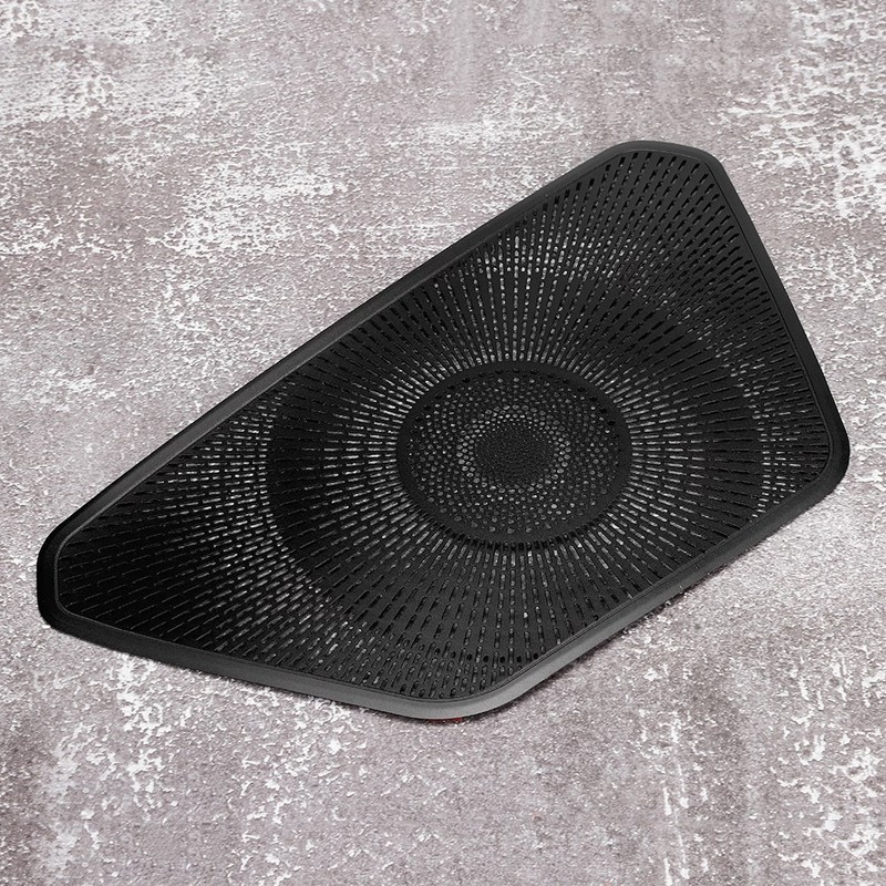 Aluminum Alloy Black Console Dashboard Speaker Cover Trim Fits for