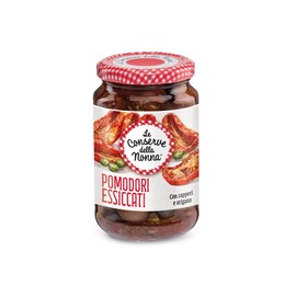 Conserve della Nonna – Pomodori Essiccati Sott’olio, 1 Vasetto, Pomodori Selezionati Aromatizzati con Aglio, Capperi, Peperoncino ed Erbe Mediterranee, Senza Glutine, Senza Conservanti, Senza Aromi
