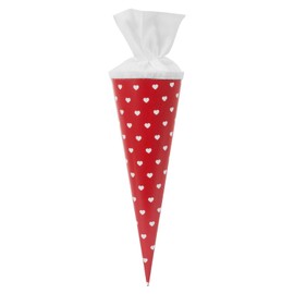 School Cone 35 cm Hearts