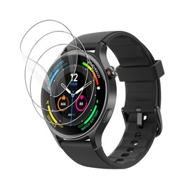 For aeac Smart Watch Film, Protective Film [2025 Model] Fingerprint Prevention, Anti-Scratch, High Transparency Smart Watch 1.32 Inch LCD Protective Film [Pack of 3]