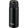 Peacock stainless steel bottle wantattimagu 0.4l Matte Black Amy –
