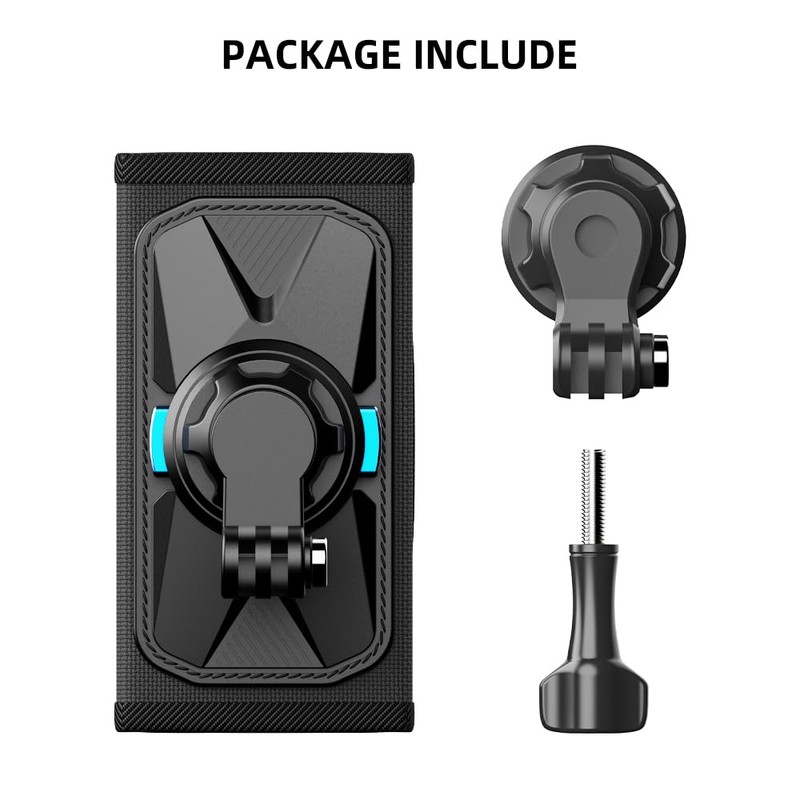SUREWO Magnetic Quick Release Backpack Mount, 360° Backpack Shoulder Strap