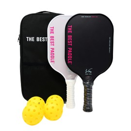 The Best Paddle USAPA Certified Pickleball Starter Kit - Pickleball Paddles Set of 2, 2 Pickle Ball Rackets, 4 Balls, 1 Bag, Pickle-Ball Equipment