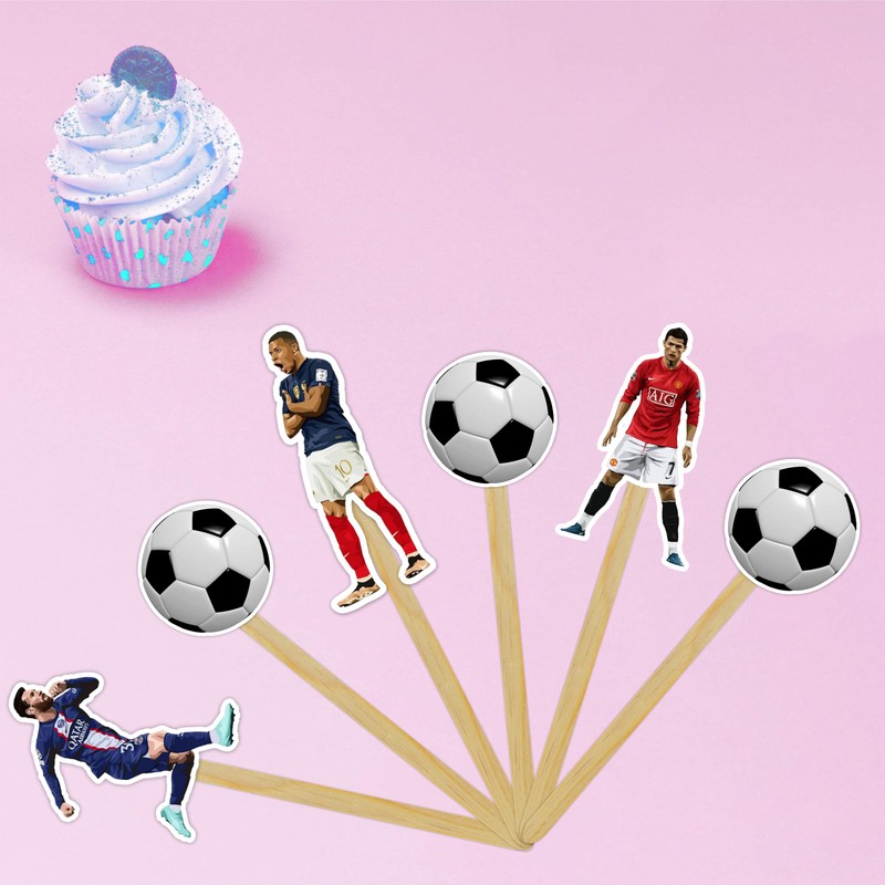Seyal® Soccer Football Cupcake Topper