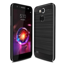 Vultic Carbon Fiber Case for LG X Power 3, Durable [Shock Absorption] Slim TPU Matte Lightweight Bumper Cover (Black)