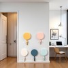 5Pcs Decorative Self-Adhesive Wall Hooks, Colourful for Bathroom Office Closet