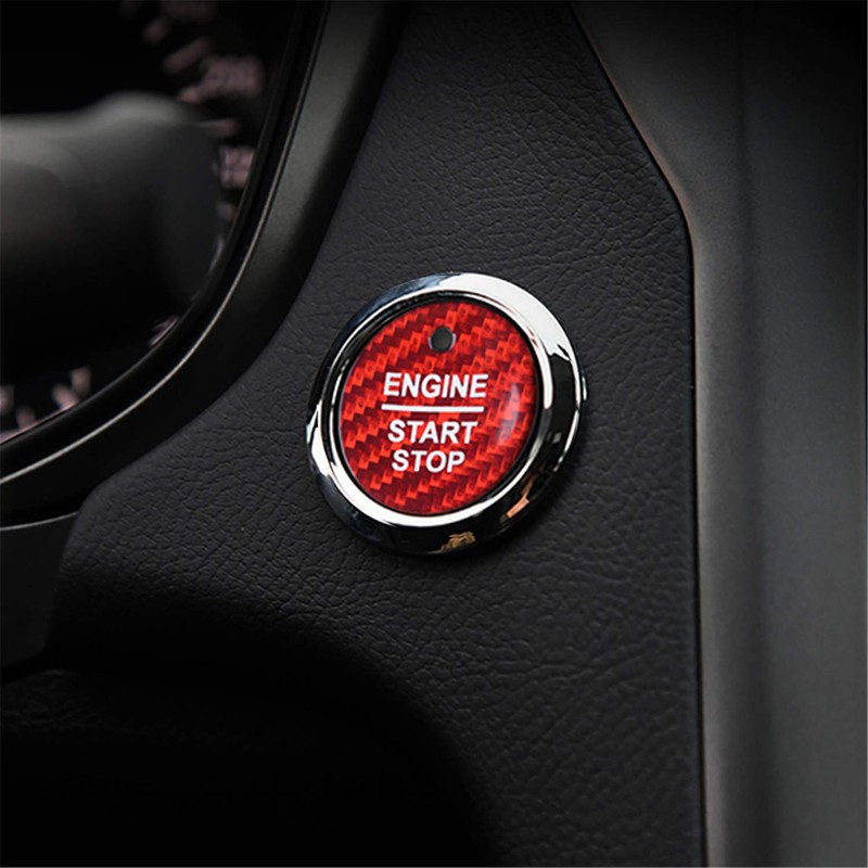 M.JVisun Carbon Fibre One Button Start Button Lid Trim for