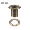 sourcing map Grommets Eyelets with Washers Kit, 8 x 4