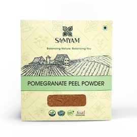 SAMYAM Pomegranate Peel Powder - 200g Pack | Skin Brightening Exfoliant, Rich in Antioxidants