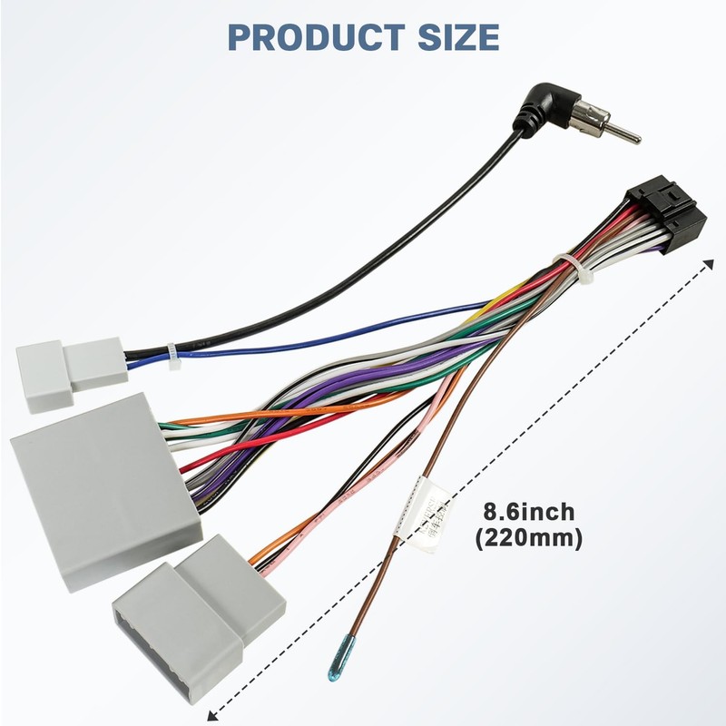Fiegromech Radio Stereo Wiring Harness Replacement for Honda CRV 2007-2011