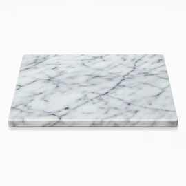 JEmarble Pastry Board 16x20 inch with Non-Slip Rubber Feets for Stability Perfect for Keep the Dough Cool and Chocolate Tempering(Premium Quality) White