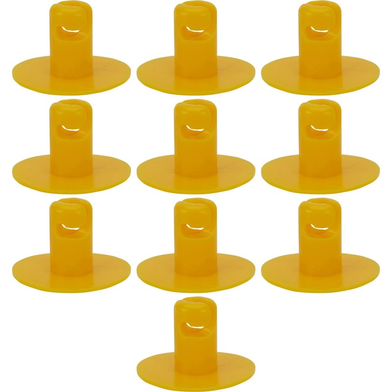 Plastic Large Head Quarter Turn Fasteners-.500 Inch Grip-Blue-Pack/10