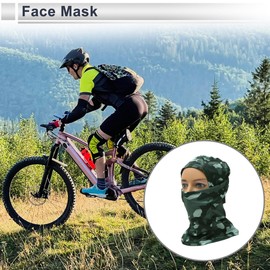 REPAIROCK Full Face Mask Polyester Camouflage Face Cover Breathable,Sweat-Wicking Navy 1 Pcs