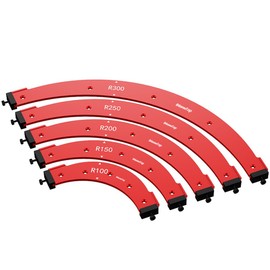 IMeanTop Router Corner Radius Template Router Radius Jig Router Corner Jig Aluminum Alloy Corner Routing Guide Set R100 R150 R200 R250 R300 Use with Router Table,Handheld Router