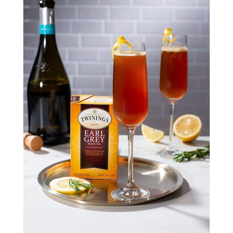 Twinings Earl Grey Individually Wrapped Black Tea Bags, 50 Count