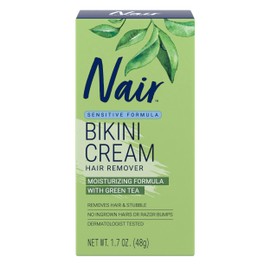 Nair Bikini Cream with Green Tea Sensitive Formula, 1.7 Ounce
