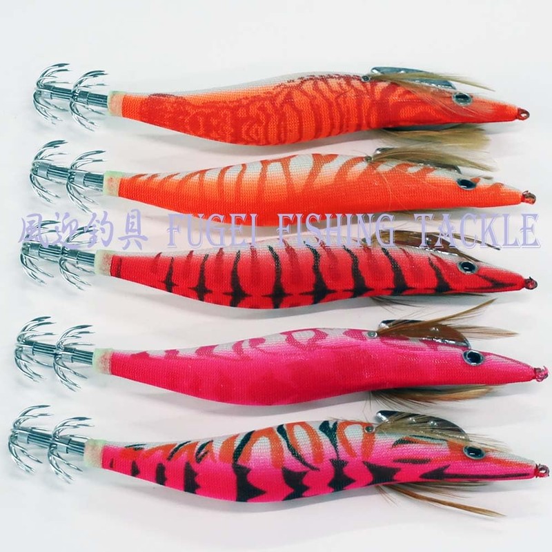 No. 4.0 A20egi40h5XGA Rattle Set of 5 Egi Pink/Orange/Red Set