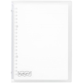 Maruman F091-98 Kurufit Loose Leaf Binder, A5, 20 Holes, Clear