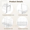 2PCS Acrylic Drink Packet Organizer, 6-Compartment 2-Tier Water Flavor Packet