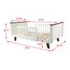 Little Partner New MOD Toddler Bed(White-Espresso)