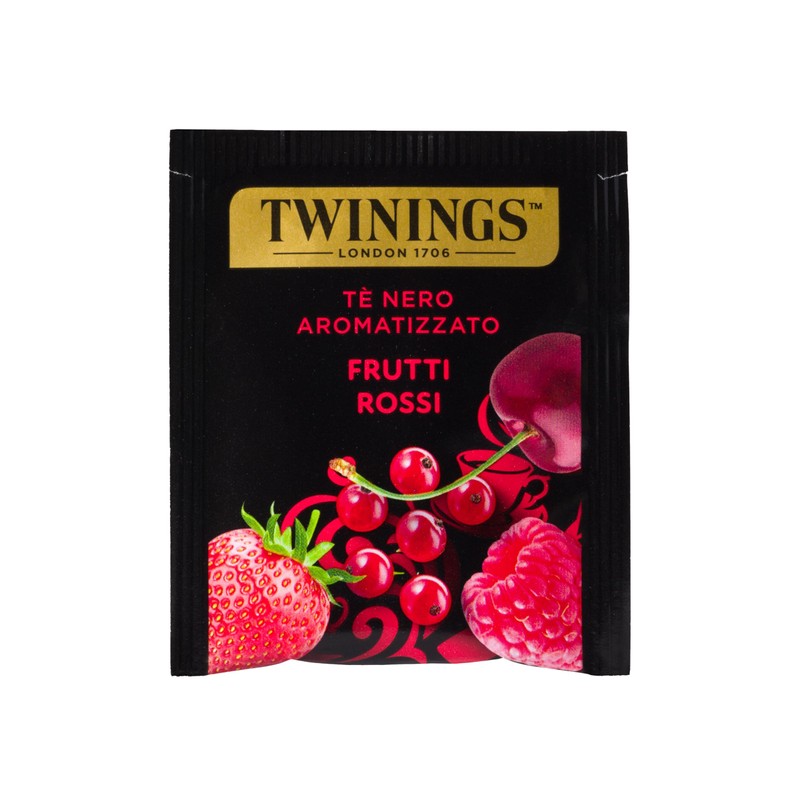 Twinings Tè Nero Aromatizzato ai Frutti Rossi, Gusto Morbido e