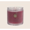 Aromatique Vanilla Rosewater Textured Glass Scented Jar Candle
