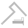 Flange Angle Square,Galvanized Steel Pipefitter Measuring Tool,Precision Flange Squares, Ideal