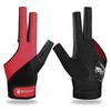 Billiard Pool Gloves for Left Hand 3 Finger, Splicing Process,