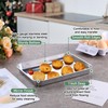 Toaster Oven Pan with Rack Set (2 Small Baking Sheets+2