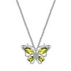 Hipunk 925 Sterling Silver Birthstone Butterfly Jewelry Women Crystal Animal