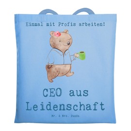 Mr. & Mrs. Panda Tragetasche CEO Leidenschaft - Geschenk, Beutel, Chef, Direktor, Unternehmensinhaber, Schultertasche, Entspannung, Kaffeepause,
