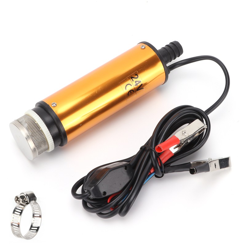 DC 24V Fuel Transfer Pump Electric Portable Mini Aluminium Alloy