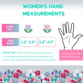JUMPHIGH Gardening Gloves for Women, 4 Pairs Floral Garden Gloves with Non-Slip PVC Dots, Ladies Soft Breathable Yard Work Gloves Light Working Gloves, Elastic Knit Wrist, Medium
