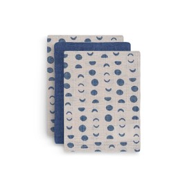 Jollein Muslin Washcloths - Moonlight - Pack of 3
