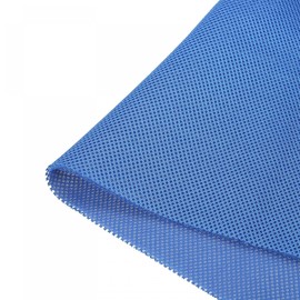 sourcing map Speaker Grill Cloth 20 x 55 Inch Stereo Mesh Fabric Protective Dustproof Cloth for Home Speaker Repair Light Blue