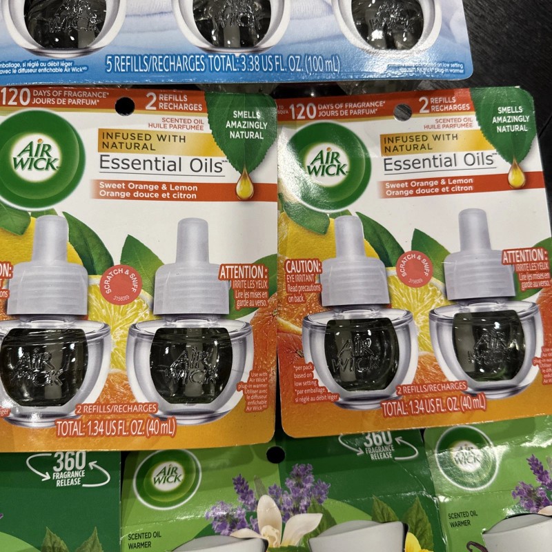 LOT OF Air Wick Scented Oil Natural Essential Oils Lot